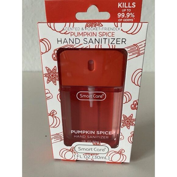 Smart Care Scented Hand Sanitizer Spray 1 Fl Oz Pumpkin Spice Hydrating NEW - Picture 1 of 12